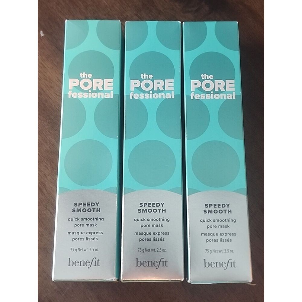 BENEFIT THE POREFESSIONAL SPEEDY SMOOTH QUICK SMOOTHING PORE MASK 2.5 OZ 3 Pack